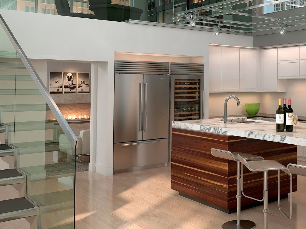 Sub-Zero BI42UFDIDSPH 42" Classic French Door Refrigerator/Freezer With Internal Dispenser