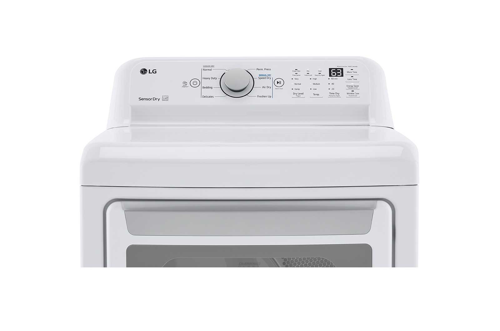Lg DLE7150W 7.3 Cu. Ft. Ultra Large Capacity Electric Dryer With Sensor Dry Technology
