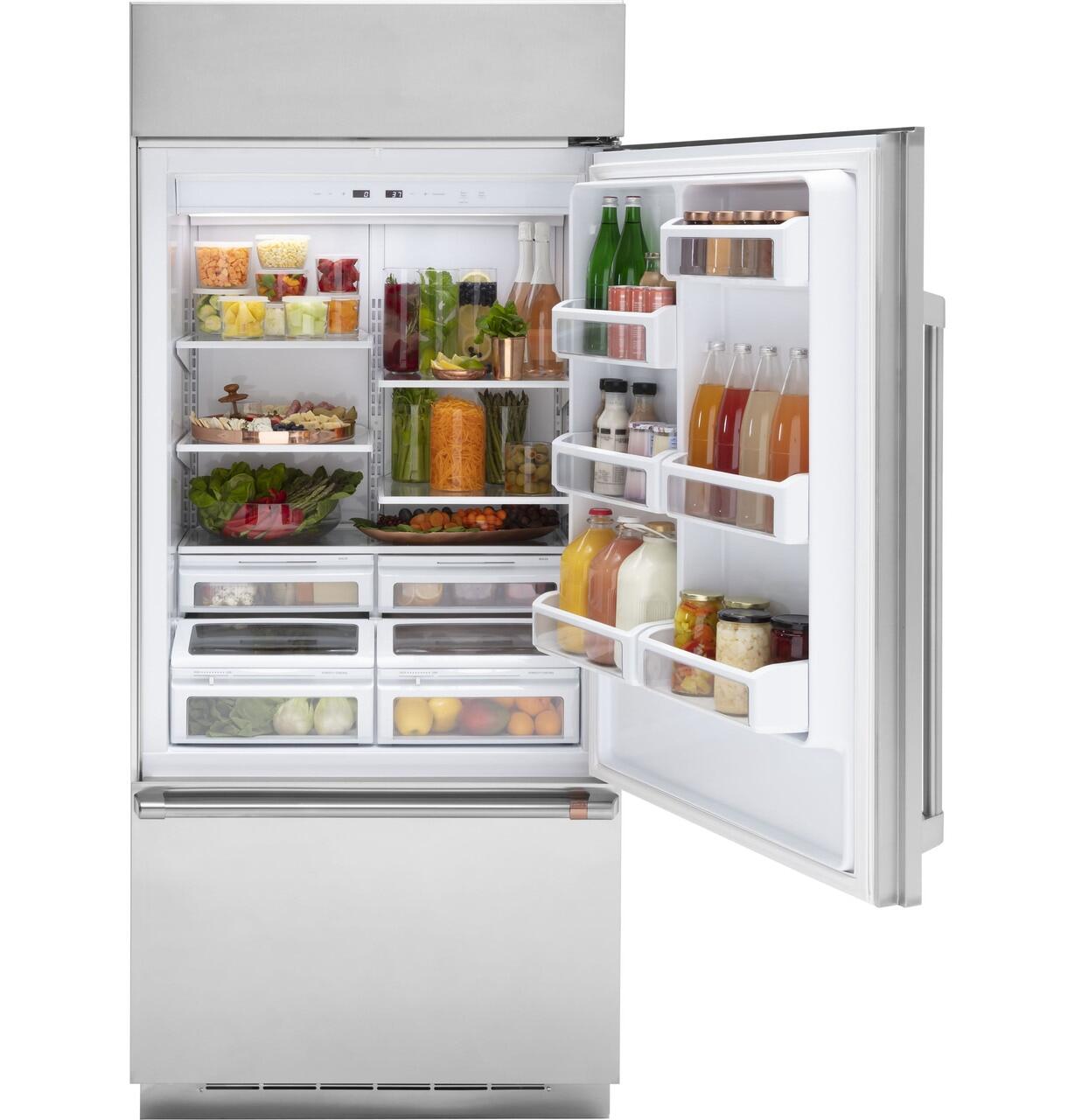 Cafe CDB36RP2PS1 Café™ 21.3 Cu. Ft. Built-In Bottom-Freezer Refrigerator