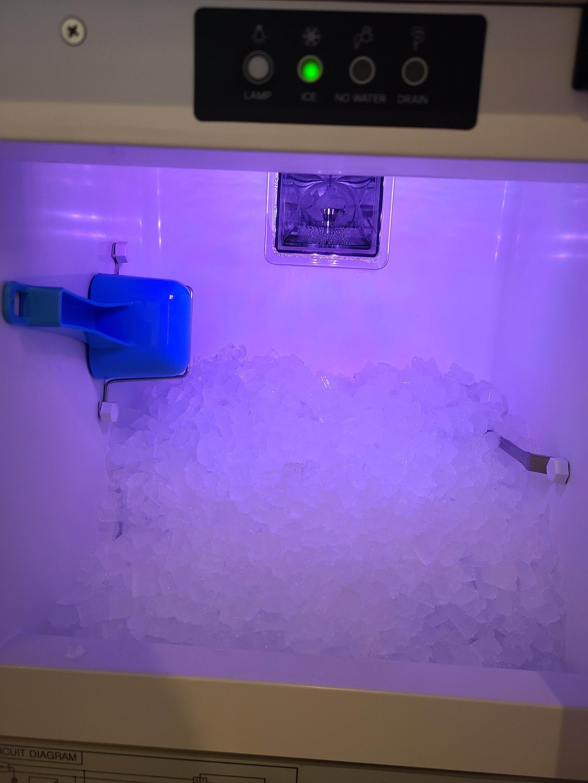 Xo Appliance XOUIM1585NOPA 15 In Nugget Ice Maker Panel Ready W Pump Ada Height