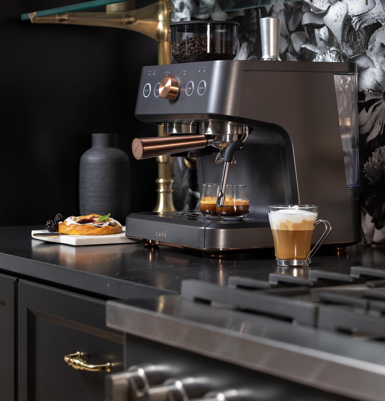 Cafe C7CESAS3RD3 Café™ Bellissimo Semi Automatic Espresso Machine + Frother