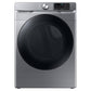 Samsung DVE45B6300P 7.5 Cu. Ft. Smart Electric Dryer With Steam Sanitize+ In Platinum