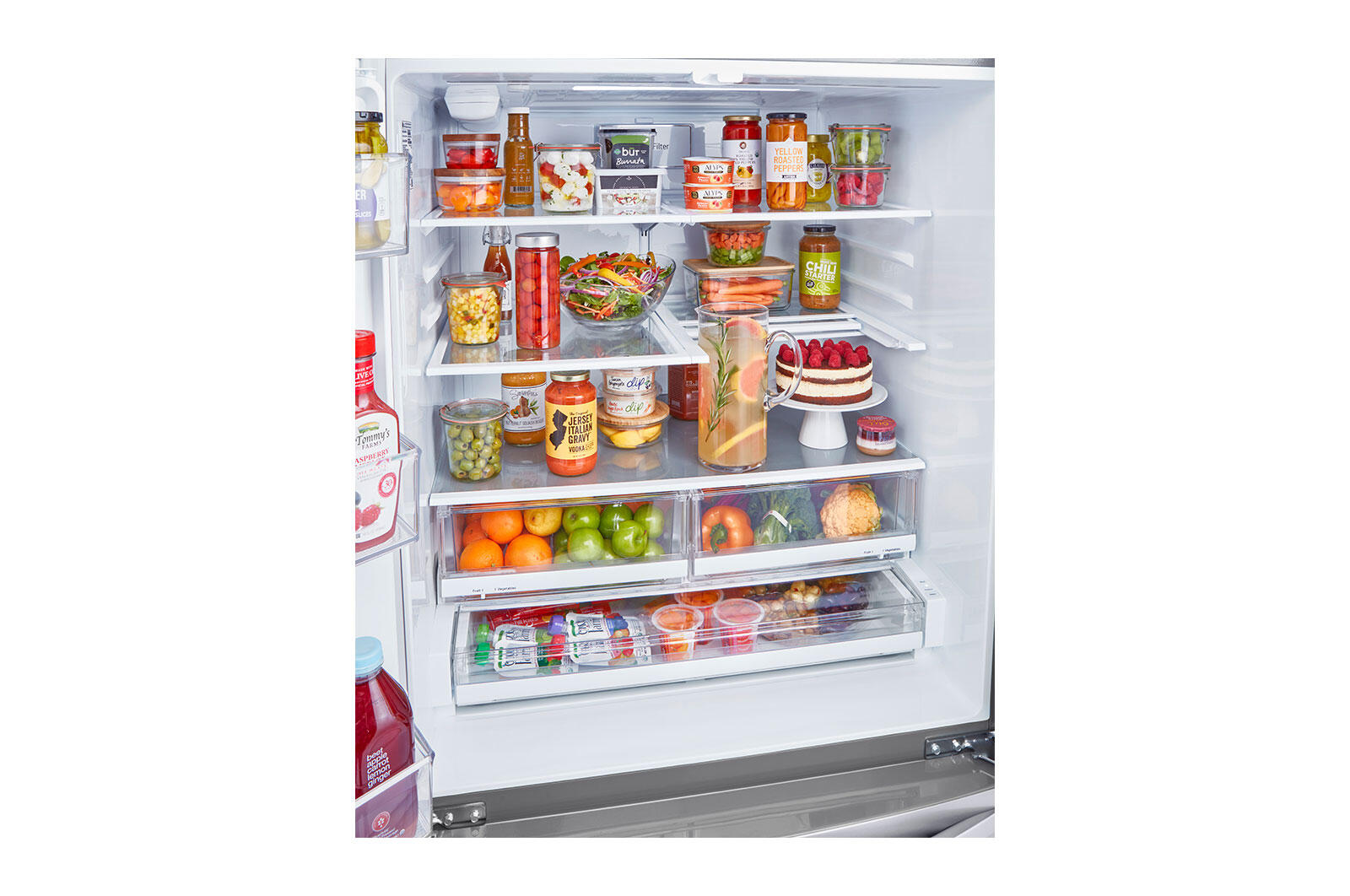 Lg LRMXC2206S 22 Cu Ft. Smart Counter Depth Double Freezer Refrigerator With Craft Ice™