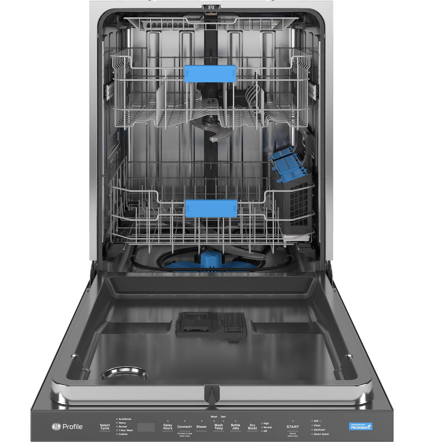 Ge Appliances PDP715SYVFS Ge Profile&#8482; Fingerprint Resistant Top Control With Stainless Steel Interior Dishwasher With Microban&#8482; Antimicrobial Protection With Sanitize Cycle