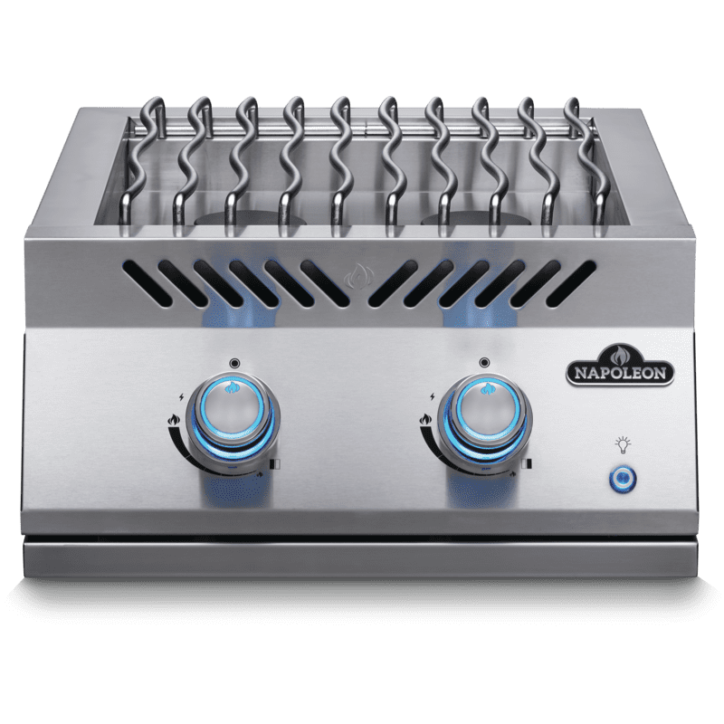 Napoleon Bbq BIB18RTPSS Built-In 700 Series Dual Range Top Burner With Stainless Steel Cover , Stainless Steel , Propane