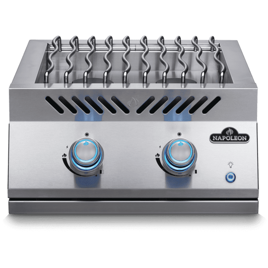 Napoleon Bbq BIB18RTPSS Built-In 700 Series Dual Range Top Burner With Stainless Steel Cover , Stainless Steel , Propane