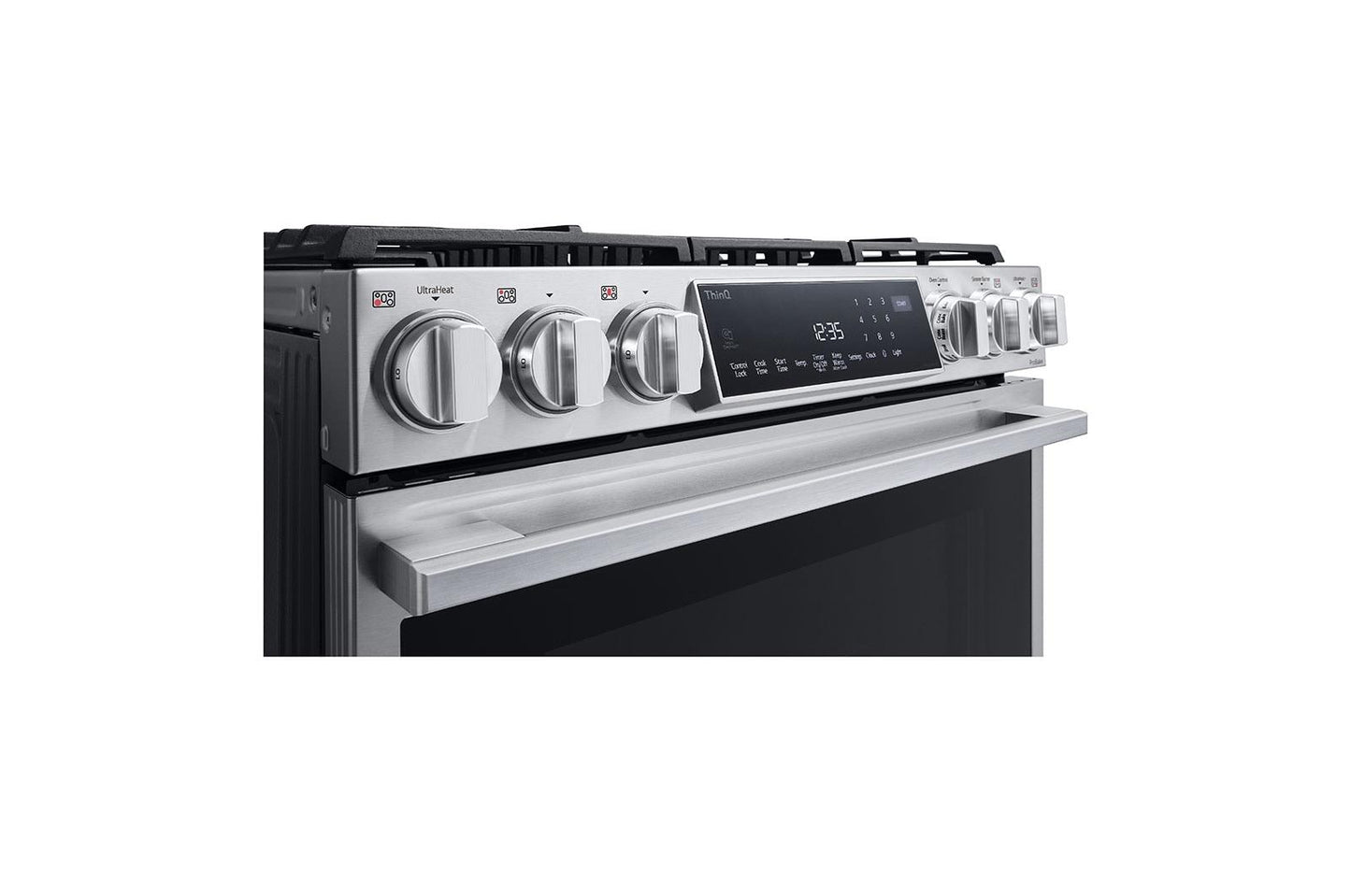 Lg LSGS6338F Lg Studio 6.3 Cu. Ft. Instaview® Gas Slide-In Range With Probake Convection® And Air Fry