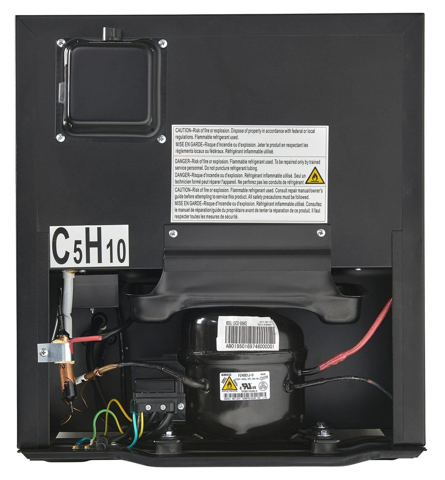 Danby DAG016A2BDB Danby 1.6 Cu. Ft. Compact Glass Door Fridge In Platinum