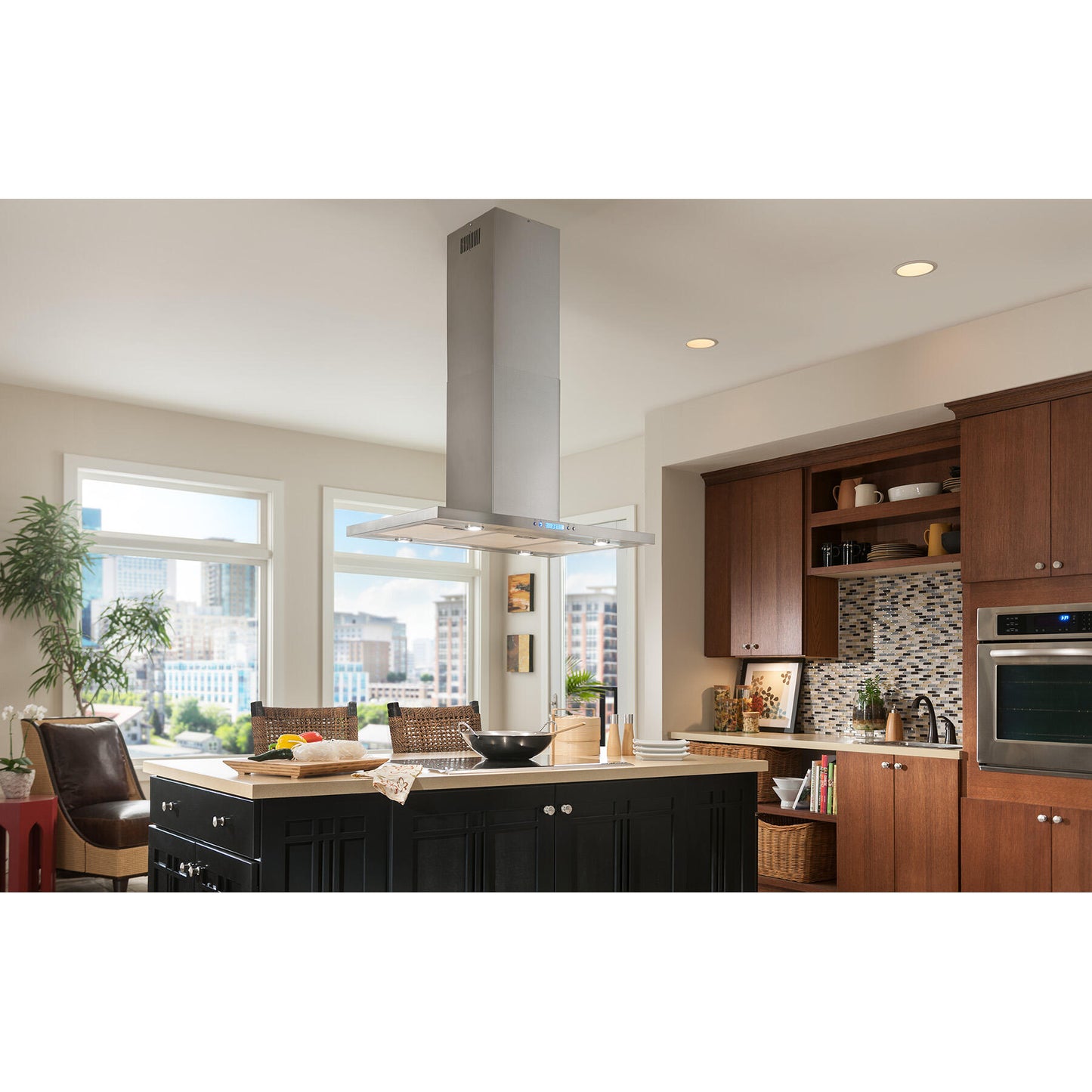 Best Range Hoods IBF4I36SB 36-Inch 400 Max Blower Cfm Stainless Steel Island Range Hood (Ibf4I Series)