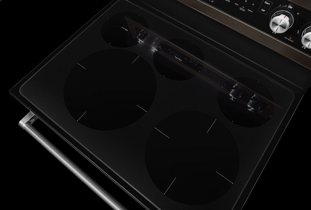 Kitchenaid KFEG500EBS 30-Inch 5-Element Electric Convection Range - Black Stainless Steel With Printshield™ Finish