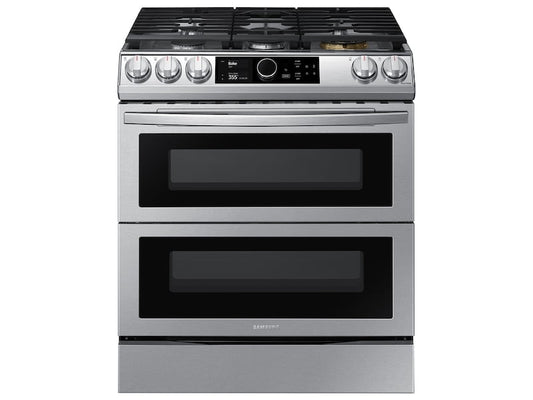 Samsung NY63T8751SS 6.3 Cu. Ft. Flex Duo™ Front Control Slide-In Dual Fuel Range With Smart Dial , Air Fry & Wi-Fi In Stainless Steel