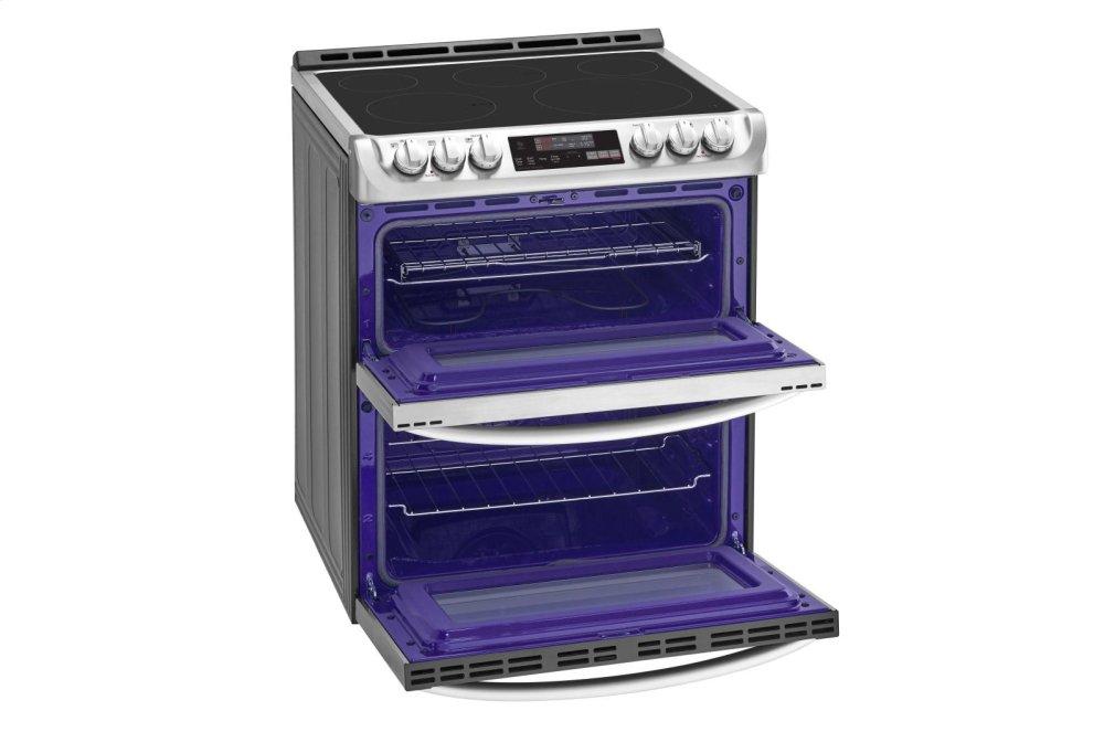 Lg LTE4815ST 7.3 Cu. Ft. Smart Wi-Fi Enabled Electric Double Oven Slide-In Range With Probake Convection® And Easyclean®