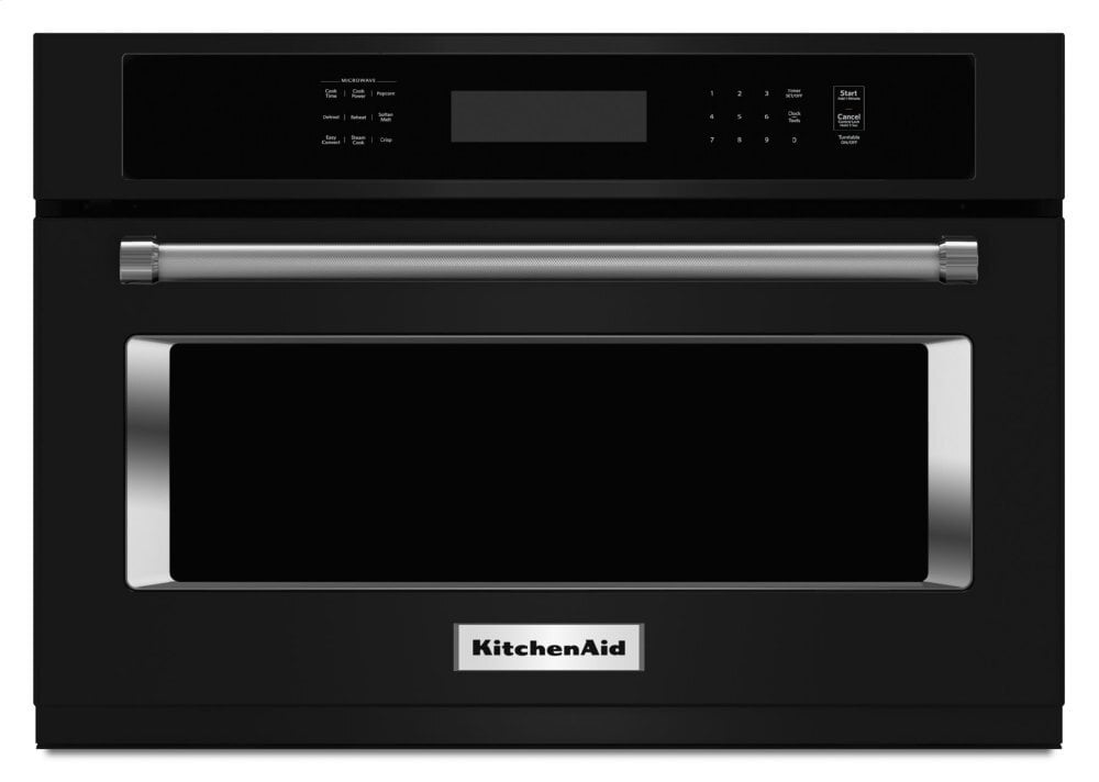 Kitchenaid KMBS104EBL 24" Built In Microwave Oven With 1000 Watt Cooking - Black