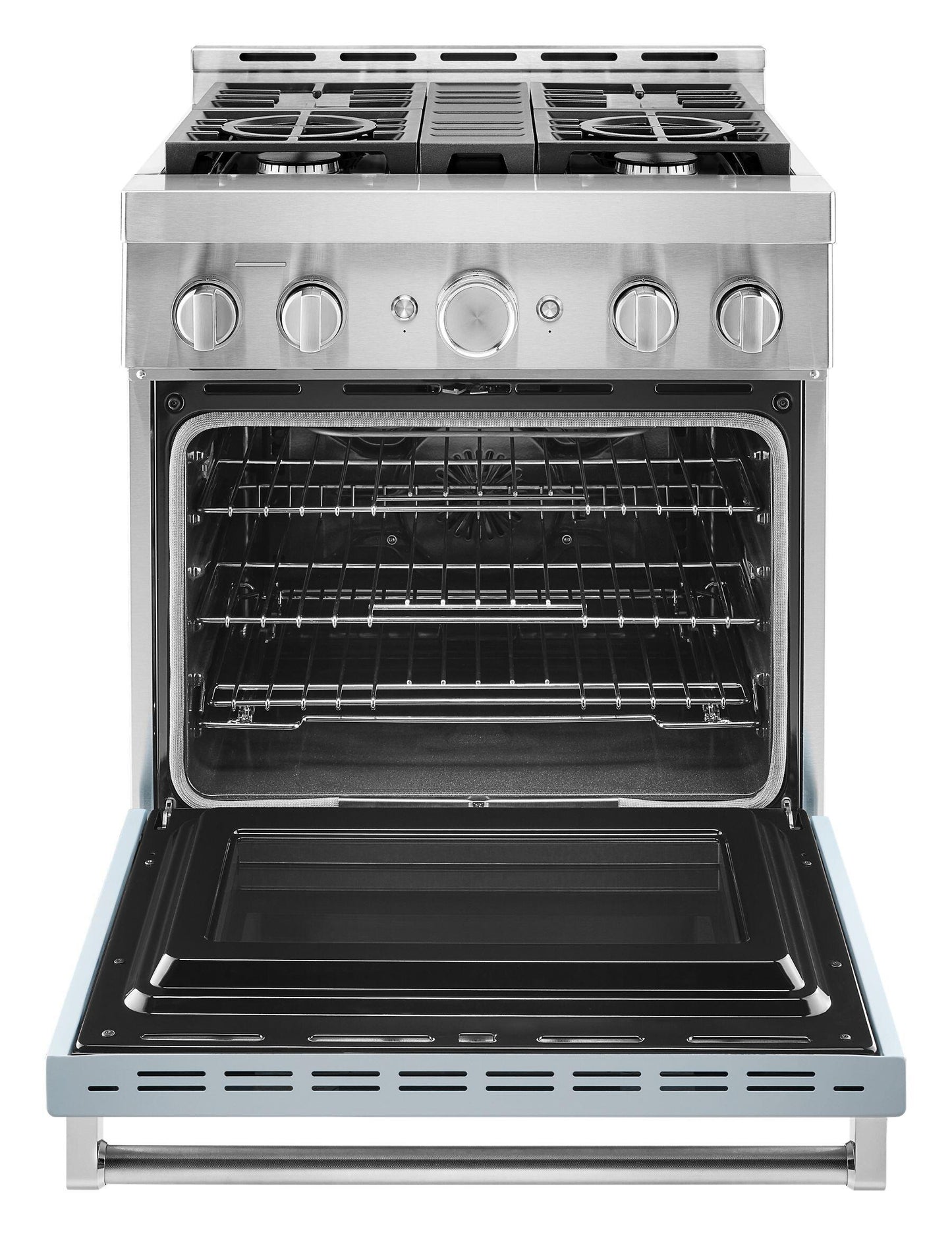 Kitchenaid KFGC500JMB Kitchenaid® 30'' Smart Commercial-Style Gas Range With 4 Burners - Misty Blue