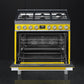 Smeg CPF36UGMYW Portofino Pro-Style Dual Fuel Range, Yellow, 36