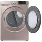 Samsung DVE45B6300C 7.5 Cu. Ft. Smart Electric Dryer With Steam Sanitize+ In Champagne, Open Box