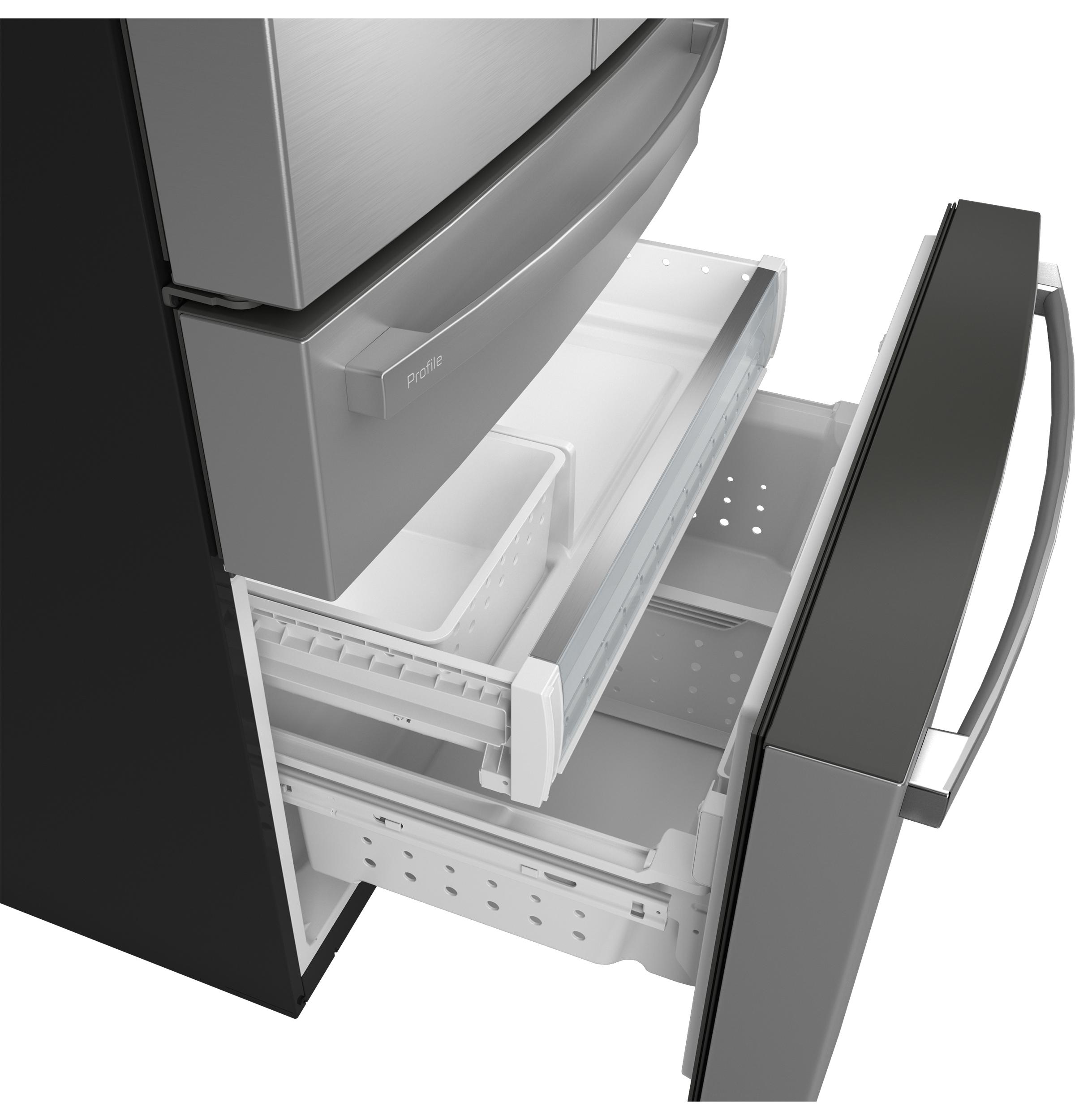 Ge Appliances PGE29BYTFS Ge Profile™ Series Energy Star® 28.7 Cu. Ft. Smart Fingerprint Resistant 4-Door French-Door Refrigerator With Dual-Dispense Autofill Pitcher