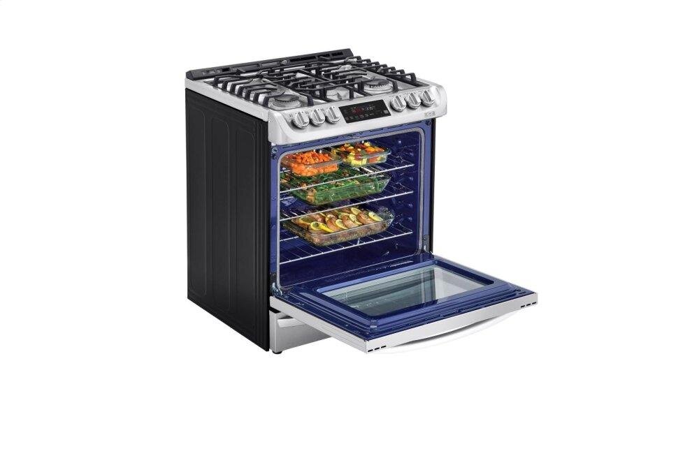 Lg LSD4913ST 6.3 Cu. Ft. Smart Wi-Fi Enabled Dual Fuel Slide-In Range With Probake Convection® And Easyclean®