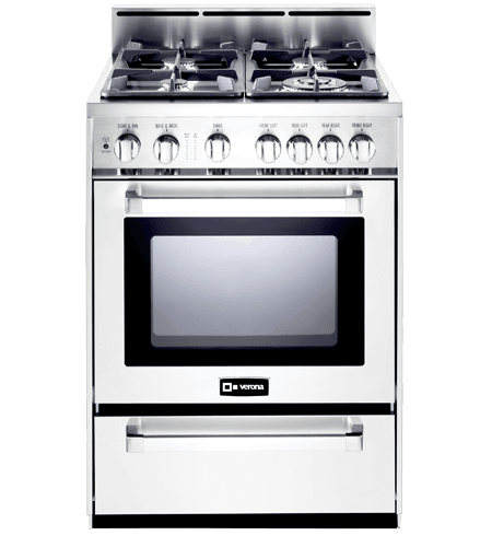Verona VEFSGG244NW White 24" Gas Range