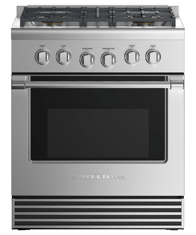 Fisher & Paykel RDV2304NN Dual Fuel Range, 30", 4 Burners