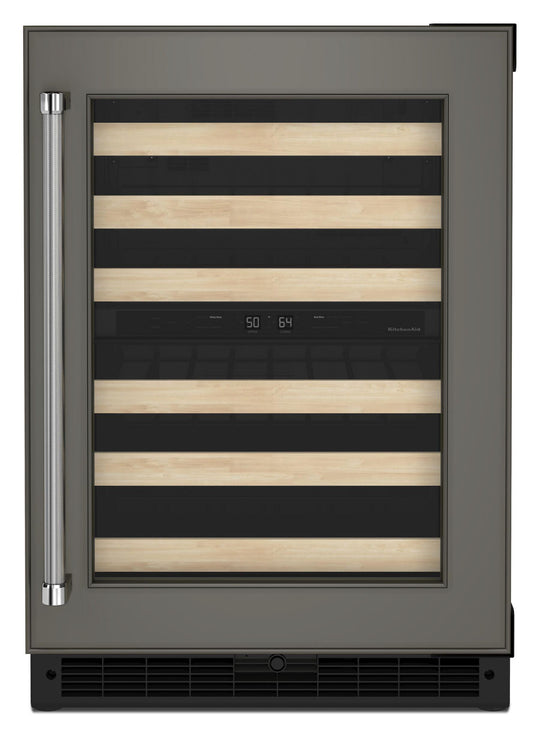 Kitchenaid KUWR214KPA 24" Panel-Ready Undercounter Wine Cellar With Wood-Front Racks - Panel Ready Pa