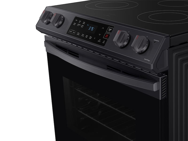 Samsung NE63T8111SG 6.3 Cu Ft. Front Control Slide-In Electric Range With Wi-Fi In Black Stainless Steel