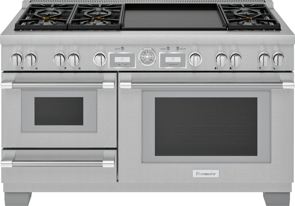 Thermador PRD606WESG 60-Inch Pro Grand® Commercial Depth Dual Fuel Steam Range