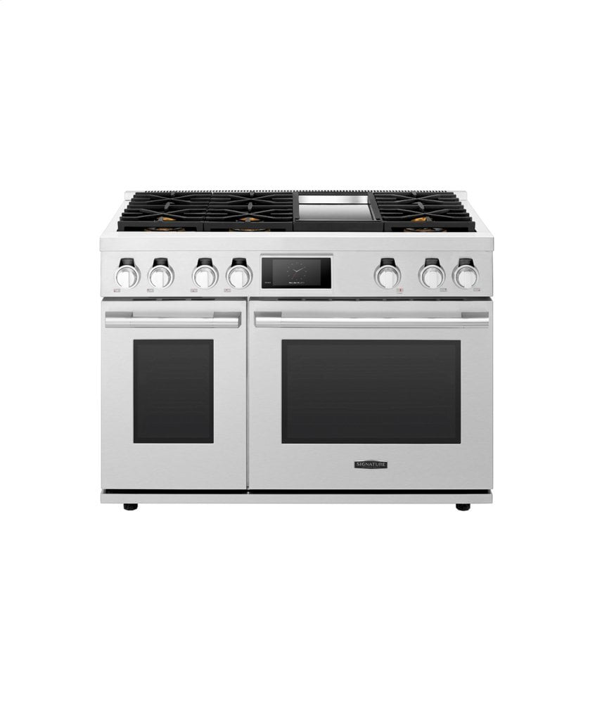 Signature Kitchen Suite SKSGR480GS 48-Inch Gas Pro Range With 6 Burners And Griddle
