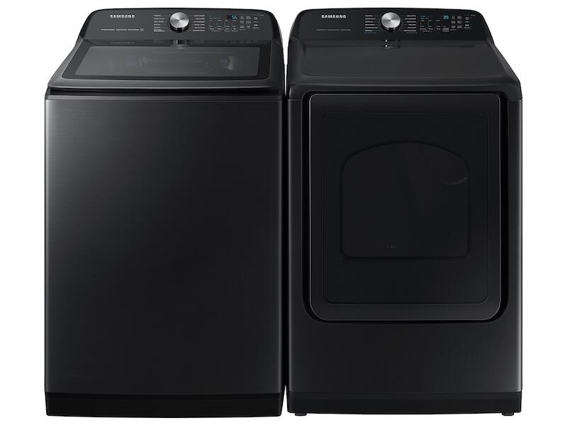 Samsung DVG52A5500V 7.4 Cu. Ft. Smart Gas Dryer With Steam Sanitize+ In Brushed Black
