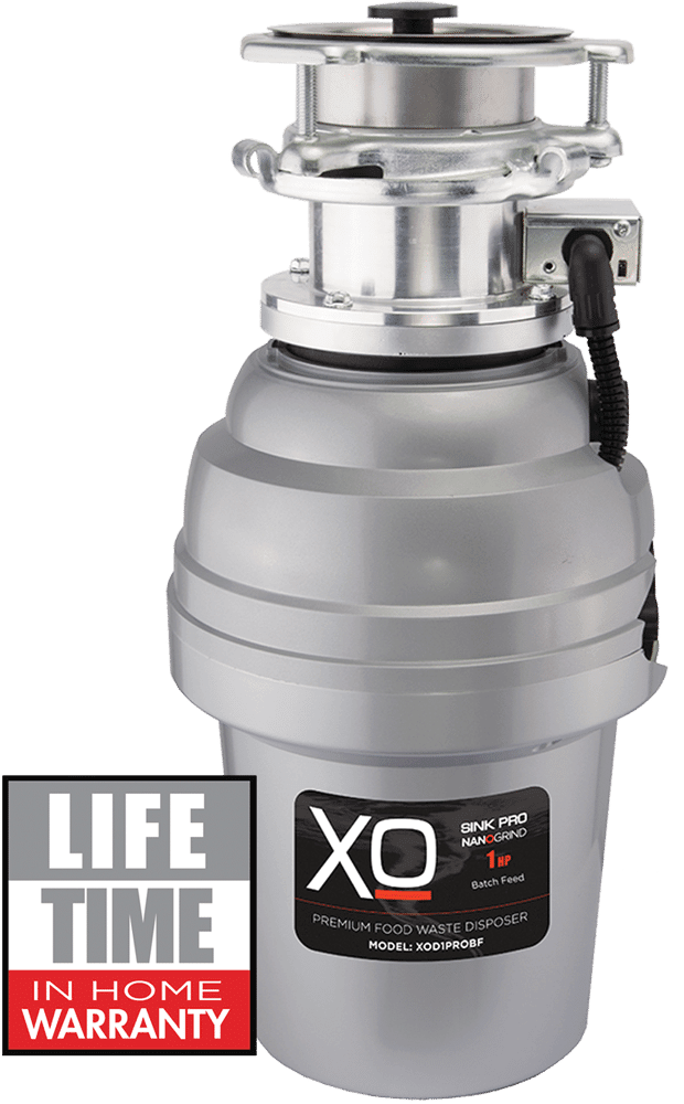 Xo Appliance XOD1PROBF 1 Hp Pro 3 Bolt Mount, Batch Feed Disposal
