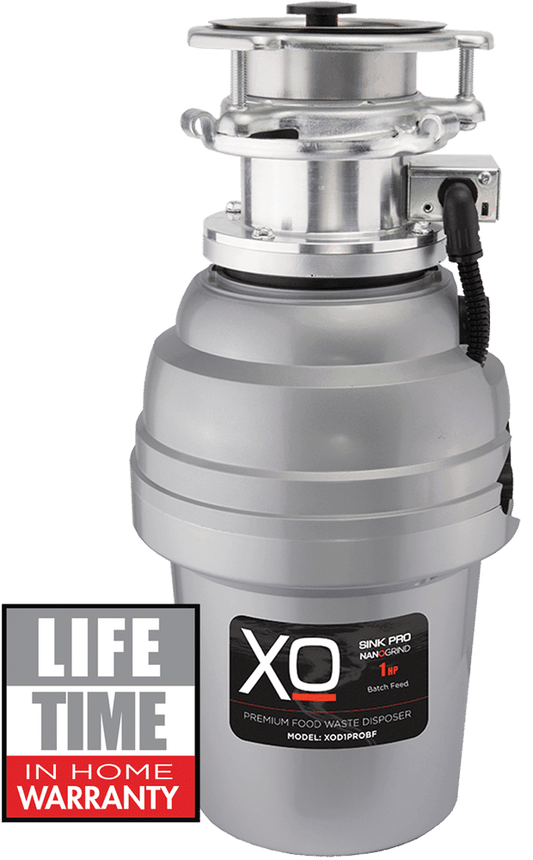 Xo Appliance XOD1PROBF 1 Hp Pro 3 Bolt Mount, Batch Feed Disposal