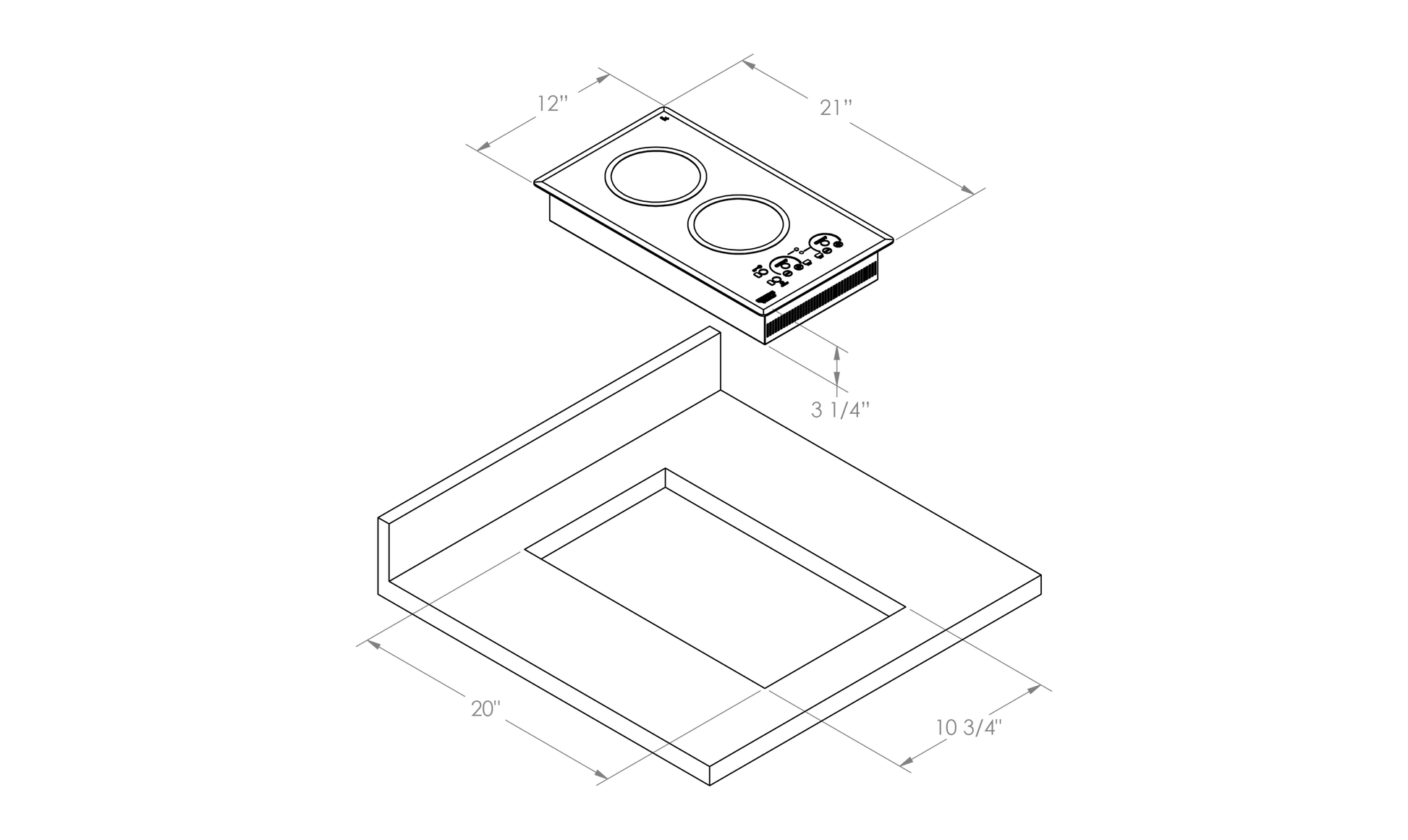 Kenyon B41576LT30 Lite-Touch Q® 2 Burner Small