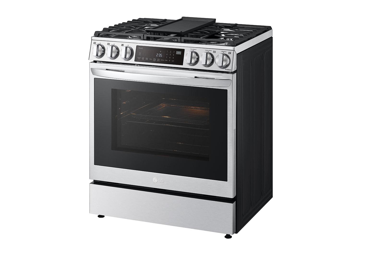 Lg LSDL6336F 6.3 Cu. Ft. Smart Wi-Fi Enabled Probake® Convection Instaview® Dual Fuel Slide-In Range With Air Fry