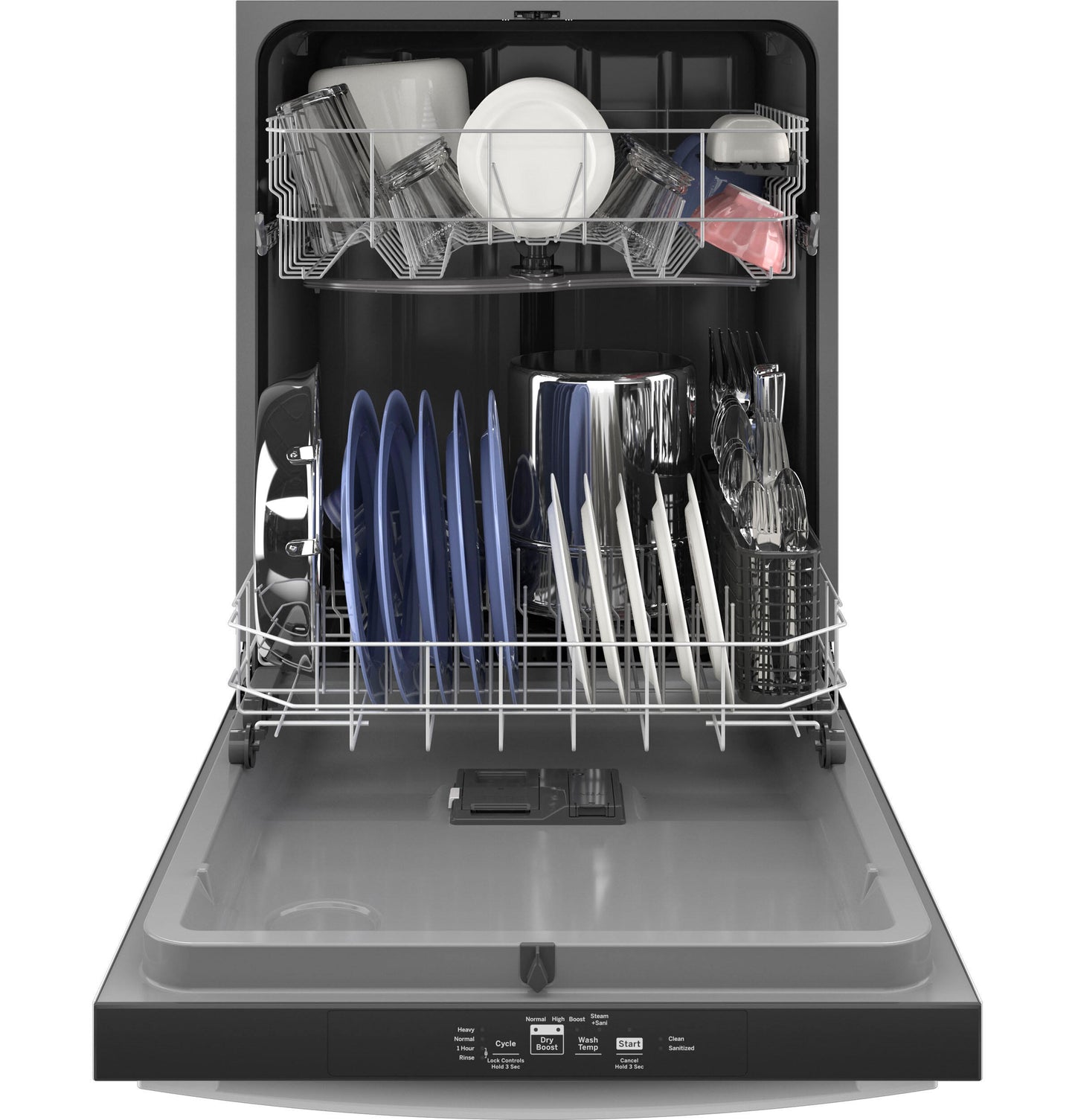 Ge Appliances GDT535PGRWW Ge® Top Control With Plastic Interior Dishwasher With Sanitize Cycle & Dry Boost