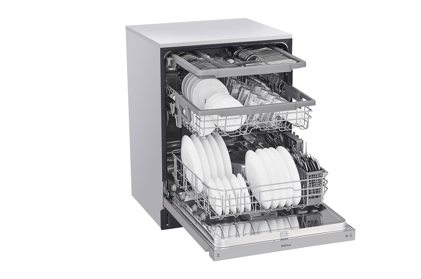 Lg LDFN4542S Front Control Dishwasher With Quadwash™