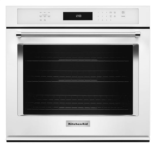 Kitchenaid KOSE500EWH 30" Single Wall Oven With Even-Heat™ True Convection - White