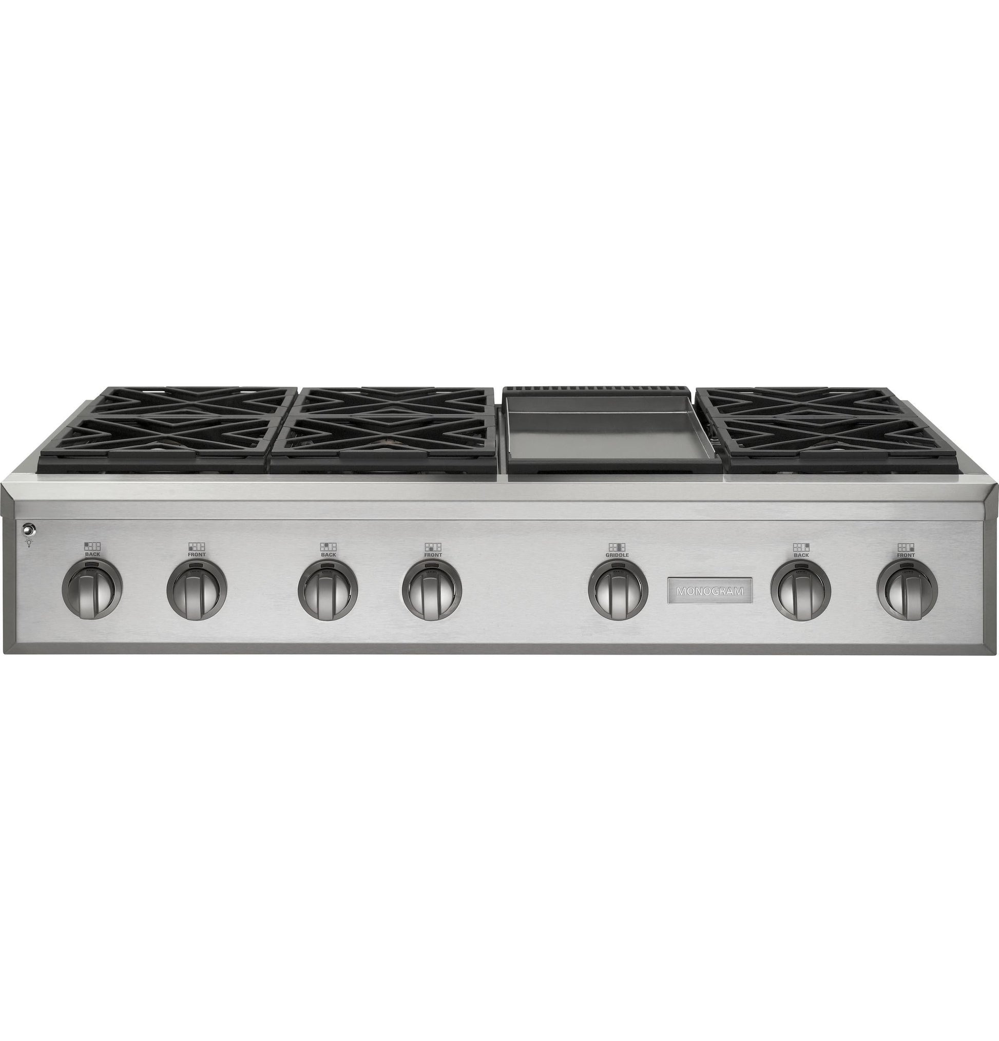 Monogram ZGU486NDPSS Monogram 48" Professional Gas Rangetop With 6 Burners And Griddle (Natural Gas)