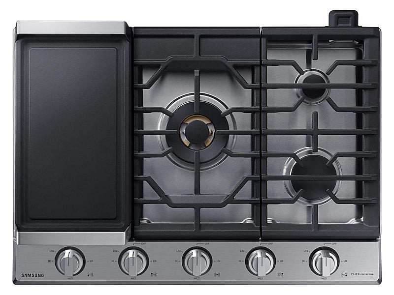 Samsung NA36M9750TS 36" Chef Collection Gas Cooktop With 22K Btu Dual Power Burner In Stainless Steel