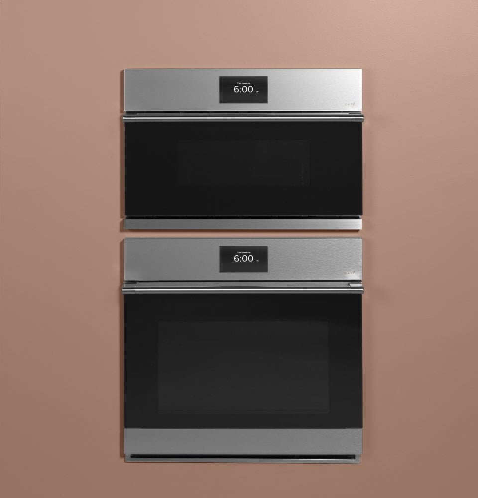 Cafe CSB923M2NS5 Café 30" Smart Five In One Wall Oven With 240V Advantium® Technology In Platinum Glass