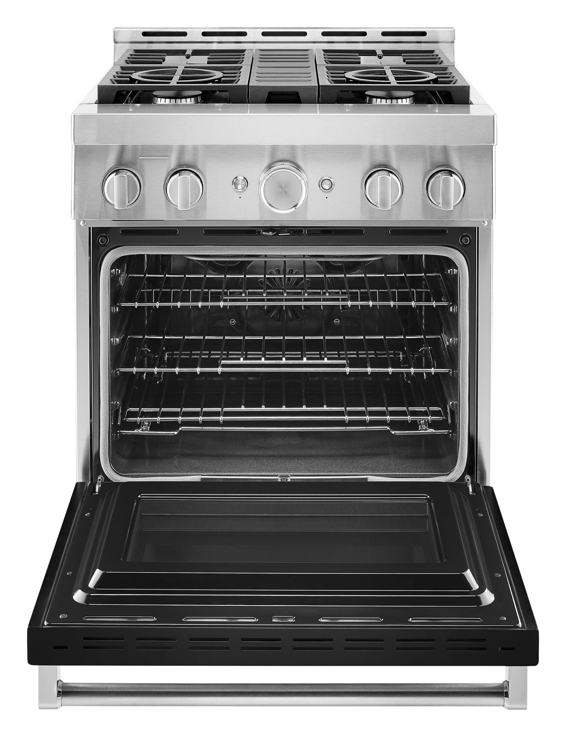 Kitchenaid KFGC500JBK Kitchenaid® 30'' Smart Commercial-Style Gas Range With 4 Burners - Imperial Black