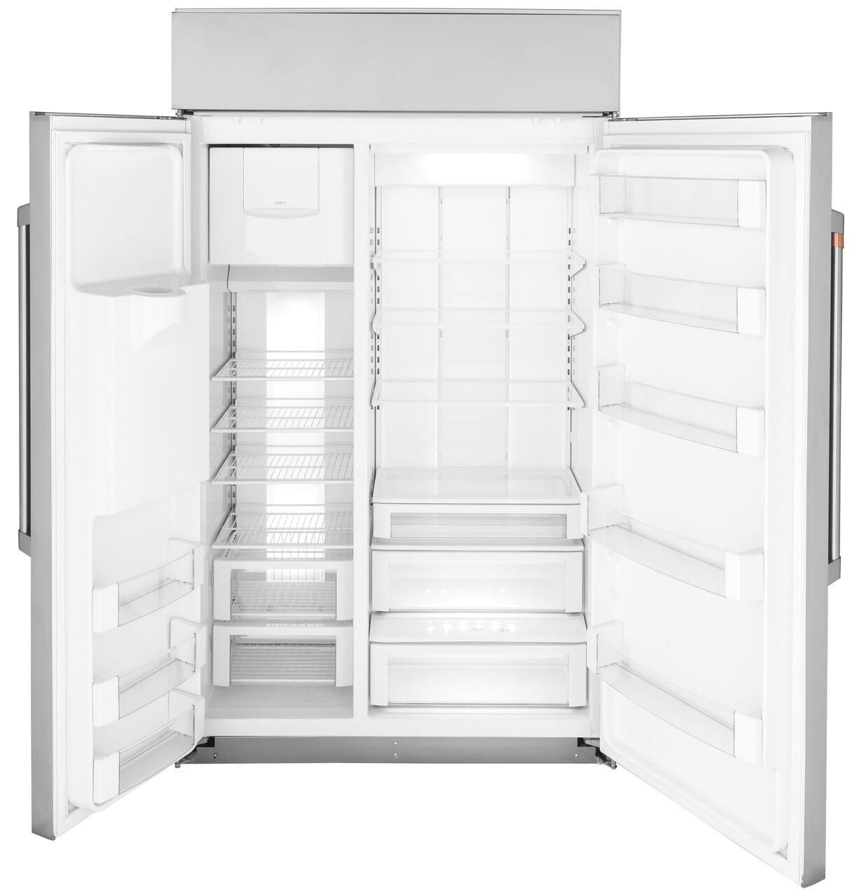 Cafe CSB48YP2RS1 Café™ 48" Smart Built-In Side-By-Side Refrigerator With Dispenser