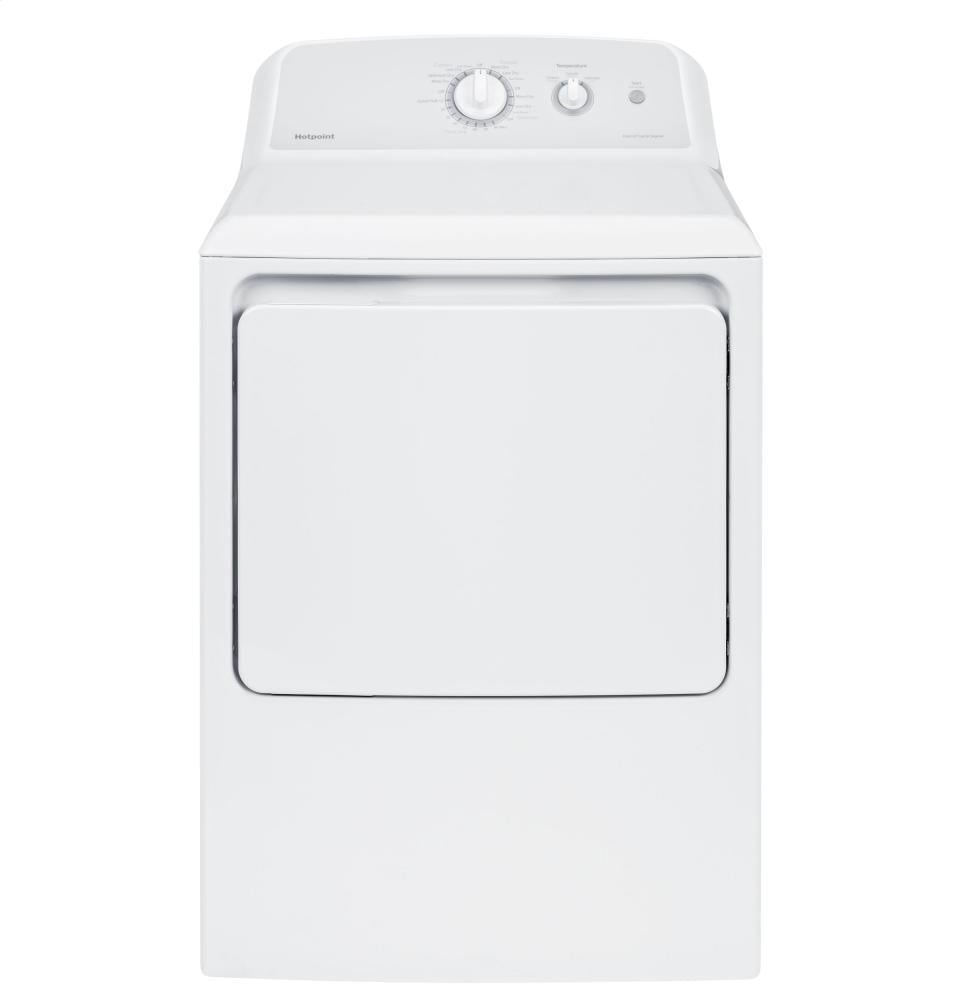 Hotpoint HTX24GASKWS Hotpoint® 6.2 Cu. Ft. Capacity Aluminized Alloy Gas Dryer