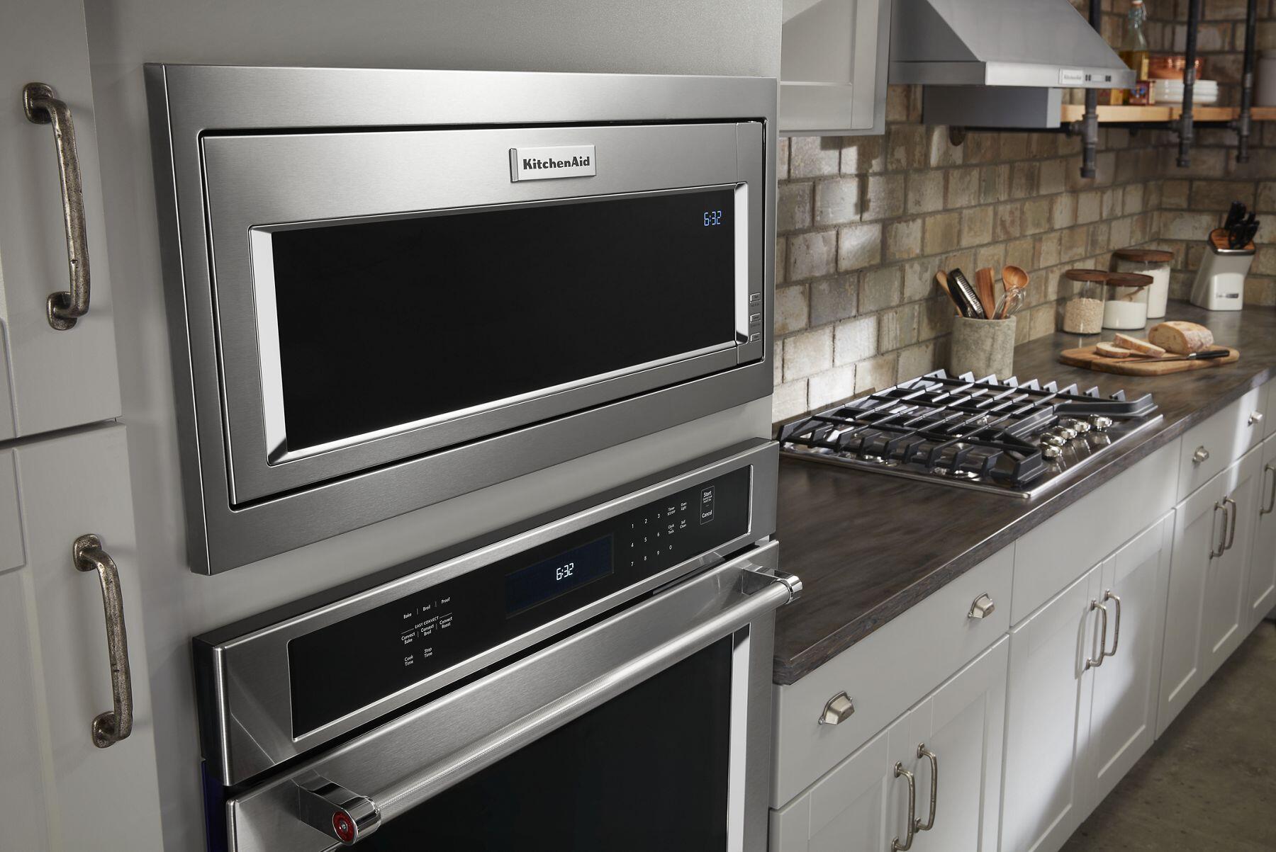 Kitchenaid KMBT5011KSS 1000 Watt Built-In Low Profile Microwave With Slim Trim Kit - Stainless Steel