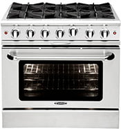 Capital MCOR366 Culinarian 36" Gas Manual Clean Range
