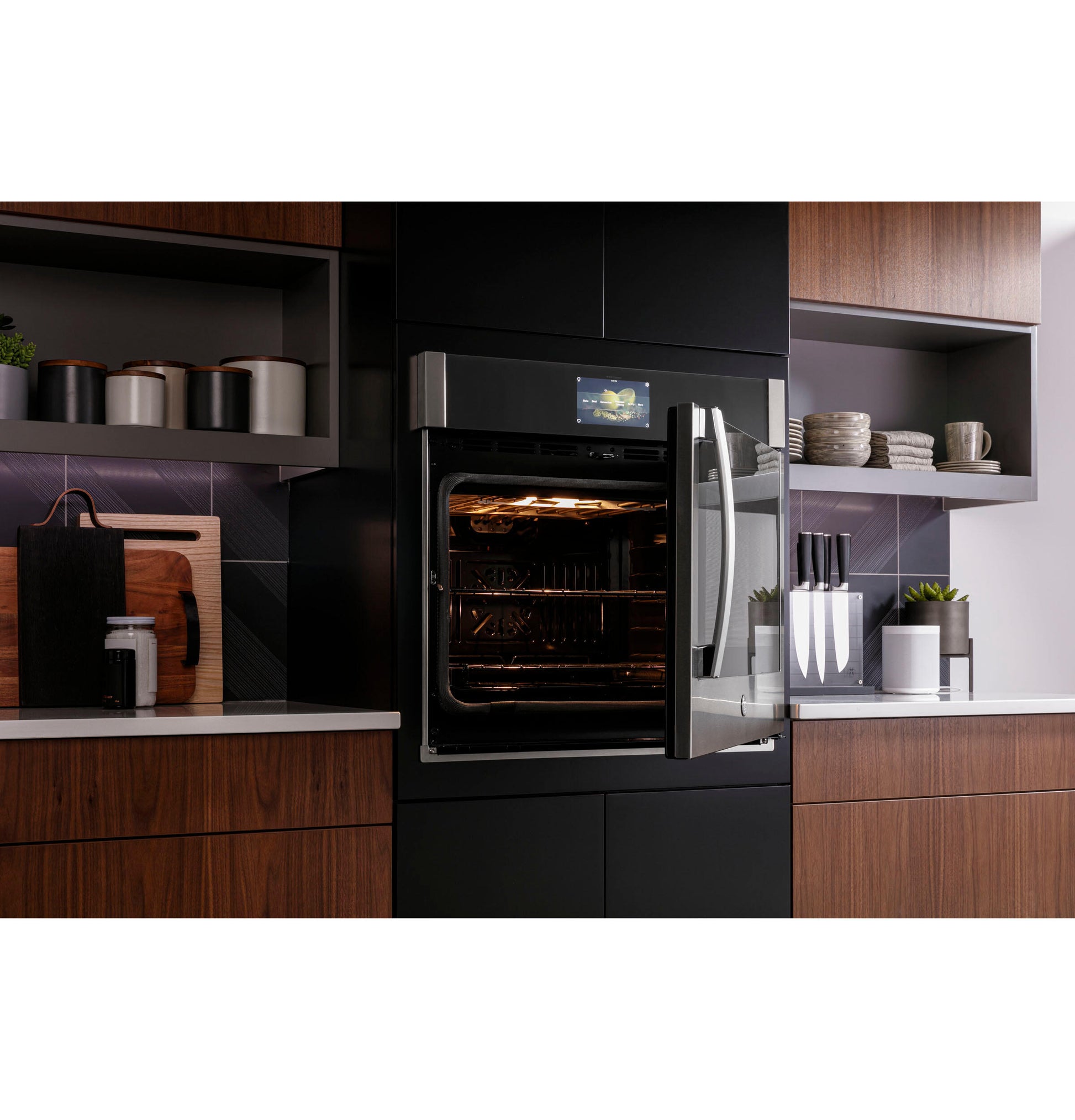 Ge Appliances PTS700LSNSS Ge Profile™ 30" Smart Built-In Convection Single Wall Oven With Left-Hand Side-Swing Doors