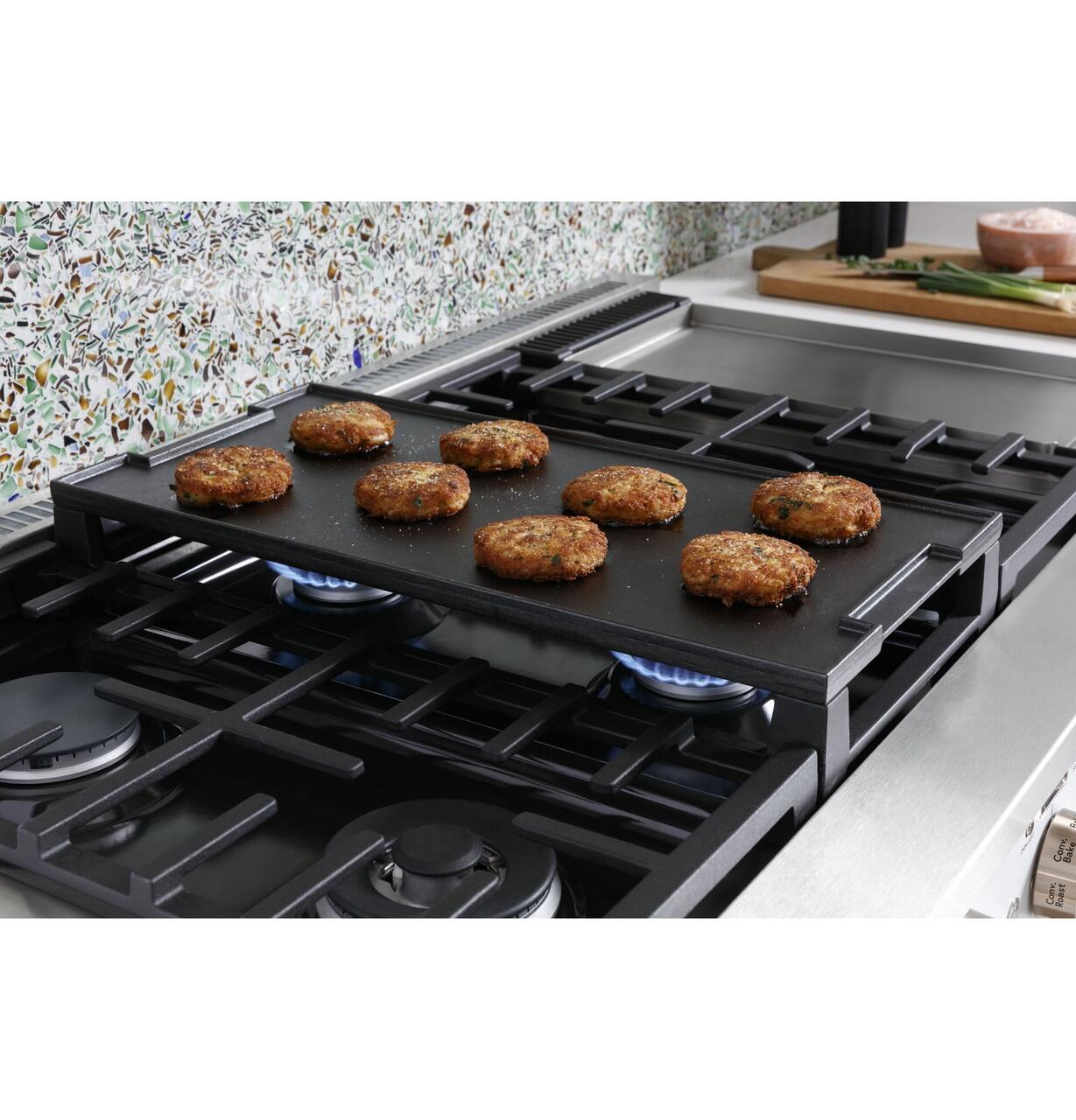 Cafe C2Y486P4TW2 Café™ 48" Smart Dual-Fuel Commercial-Style Range With 6 Burners And Griddle (Natural Gas)
