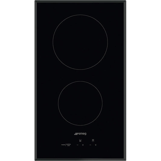 Smeg SEU122B 30Cm (12") Ceramic Cooktop Black Glass