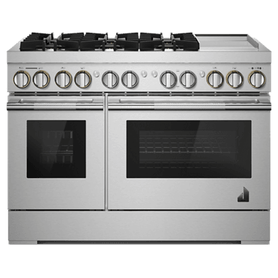 Jennair JDRP548HL Rise 48" Dual-Fuel Professional Range With Chrome-Infused Griddle