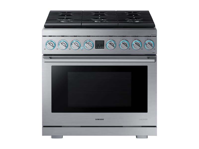 Samsung NX36R9966PS 5.9 Cu. Ft. 36" Chef Collection Professional Gas Range In Stainless Steel