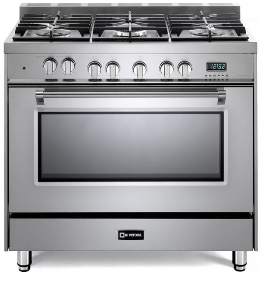 Verona VPFSGE365SS Stainless Steel 36" Dual Fuel Single Oven Range - Prestige Series